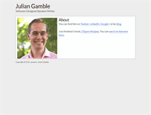 Tablet Screenshot of juliangamble.com